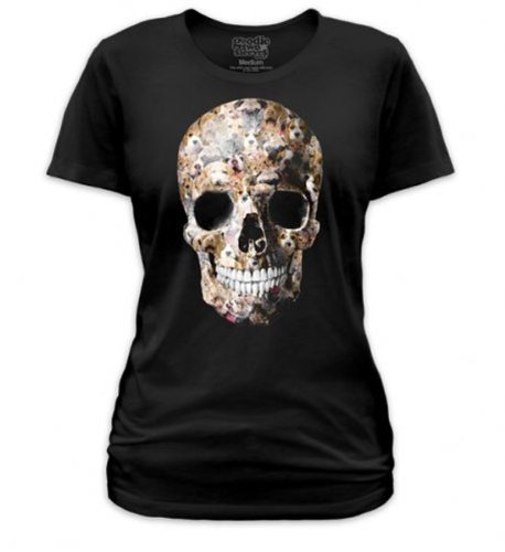 Goodie Two Sleeves Cute To Death Skull Women\'s T-Shirt
